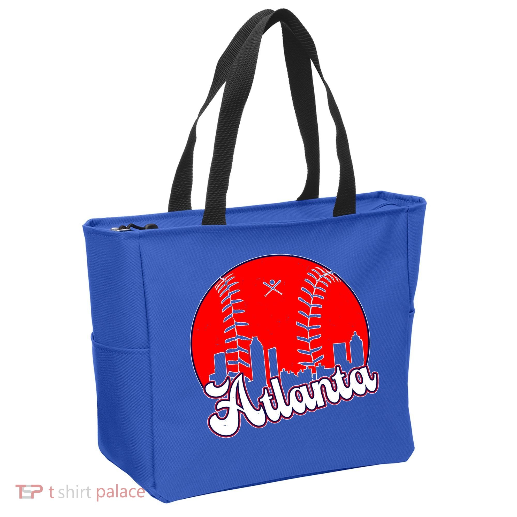 Atlanta Baseball ATL Skyline Tote Bag