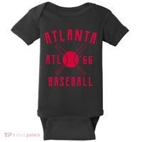 Atlanta Baseball Team Baby Bodysuit thumb 0