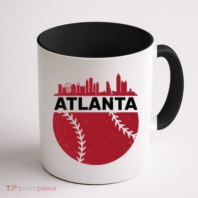 Atlanta Fan Baseball City Coffee Mug back