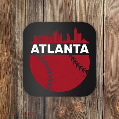 Atlanta Fan Baseball City Coaster