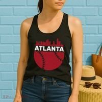 Atlanta Fan Baseball City Women's Tank Top thumb 2