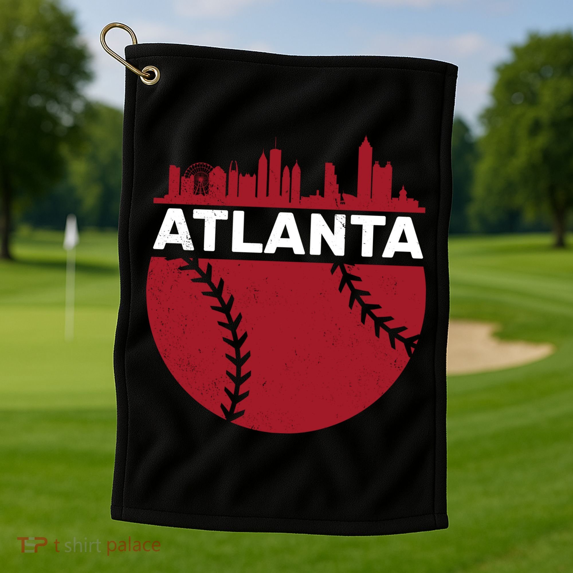 Atlanta Fan Baseball City Golf Towel