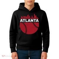 Atlanta Fan Baseball City Kids Hoodie thumb 4