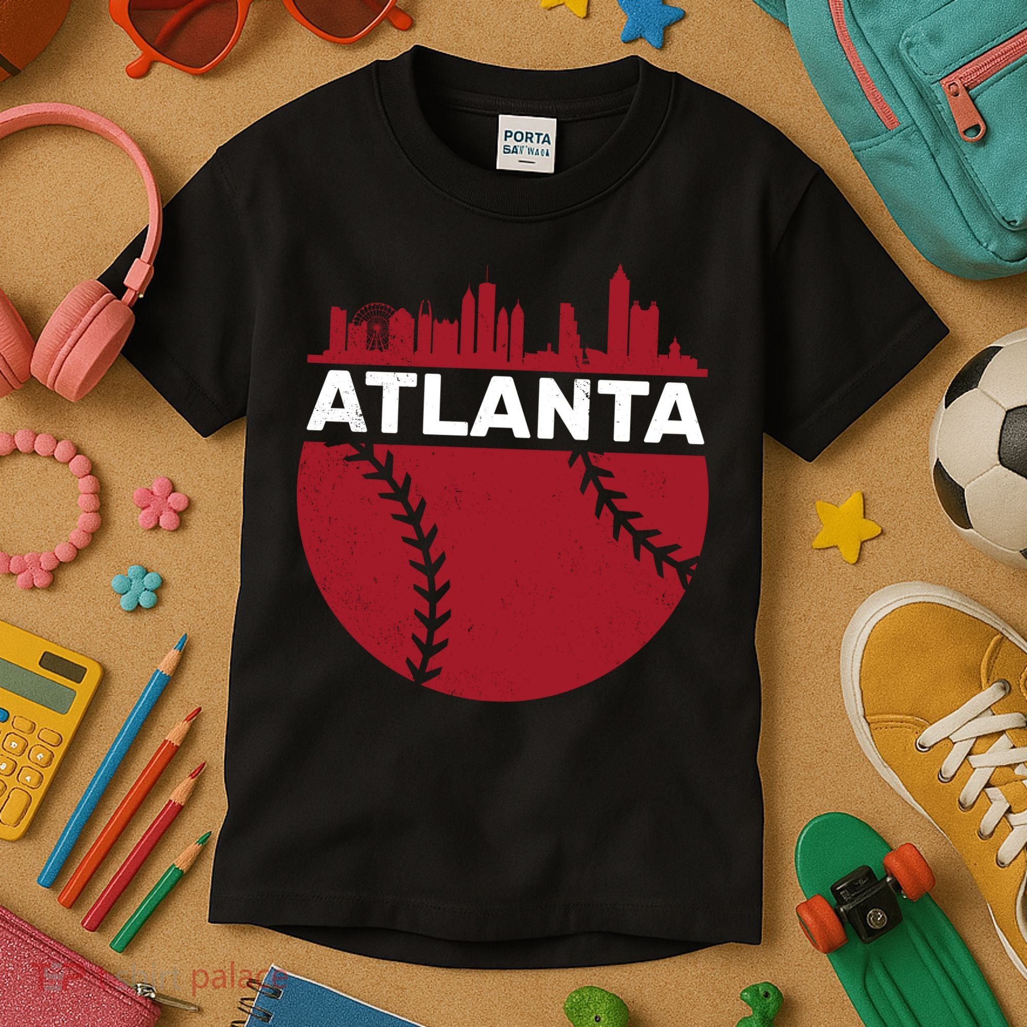 Atlanta Fan Baseball City Kids T-Shirt