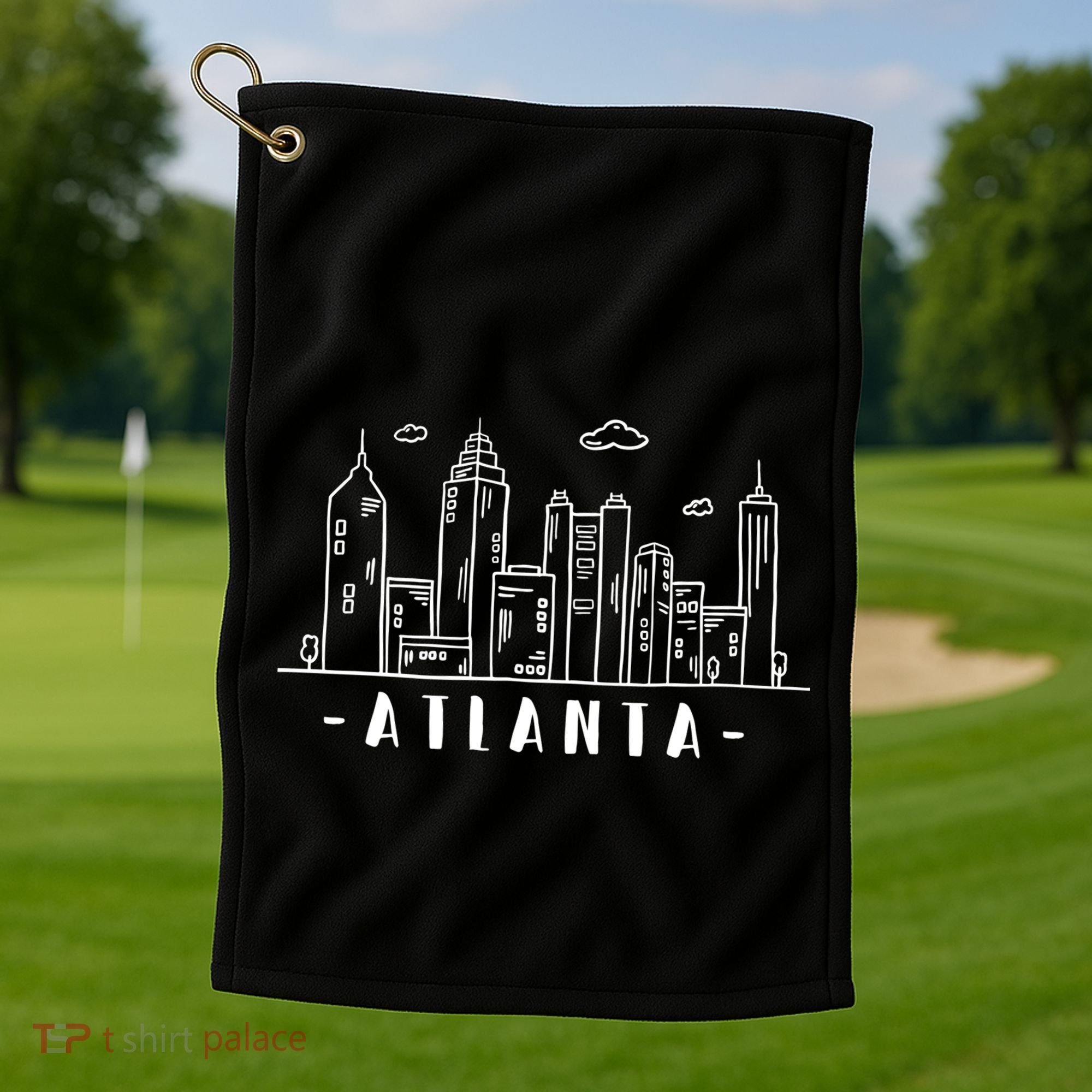Atlanta Skyline Golf Towel