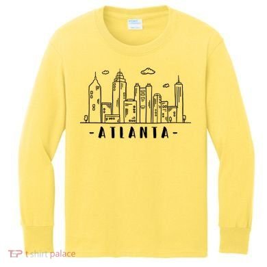 Atlanta Skyline Kids Long Sleeve Shirt