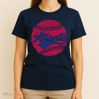 Atlanta Vintage Baseball Fan T-Shirt thumb 4