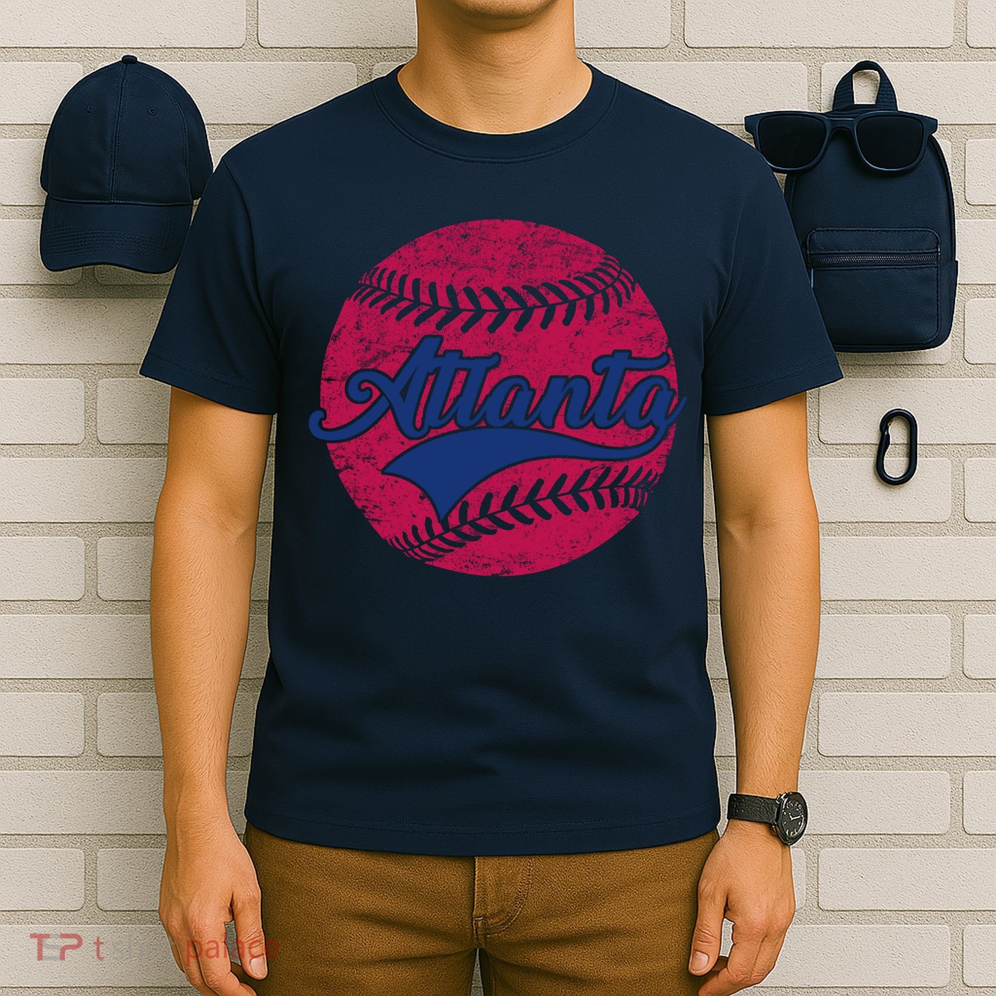 Atlanta Vintage Baseball Fan T-Shirt