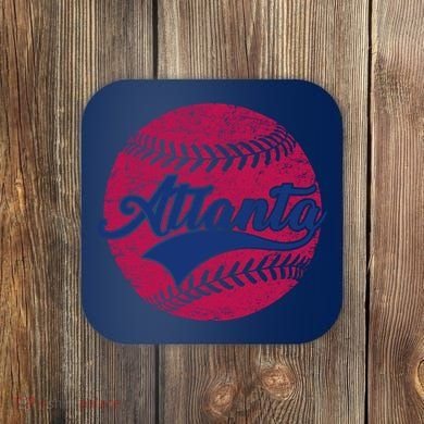 Atlanta Vintage Baseball Fan Coaster