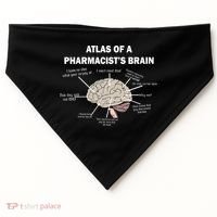 Atlas of A Pharmacist's Brain USA-Made Doggie Bandana thumb 0