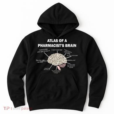 Atlas of A Pharmacist's Brain Hoodie