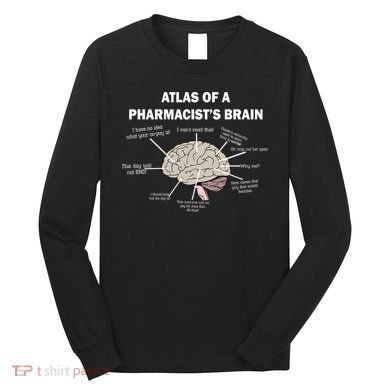 Atlas of A Pharmacist's Brain Long Sleeve Shirt