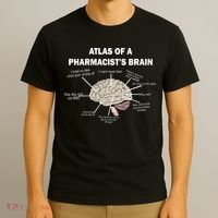 Atlas of A Pharmacist's Brain T-Shirt thumb 3