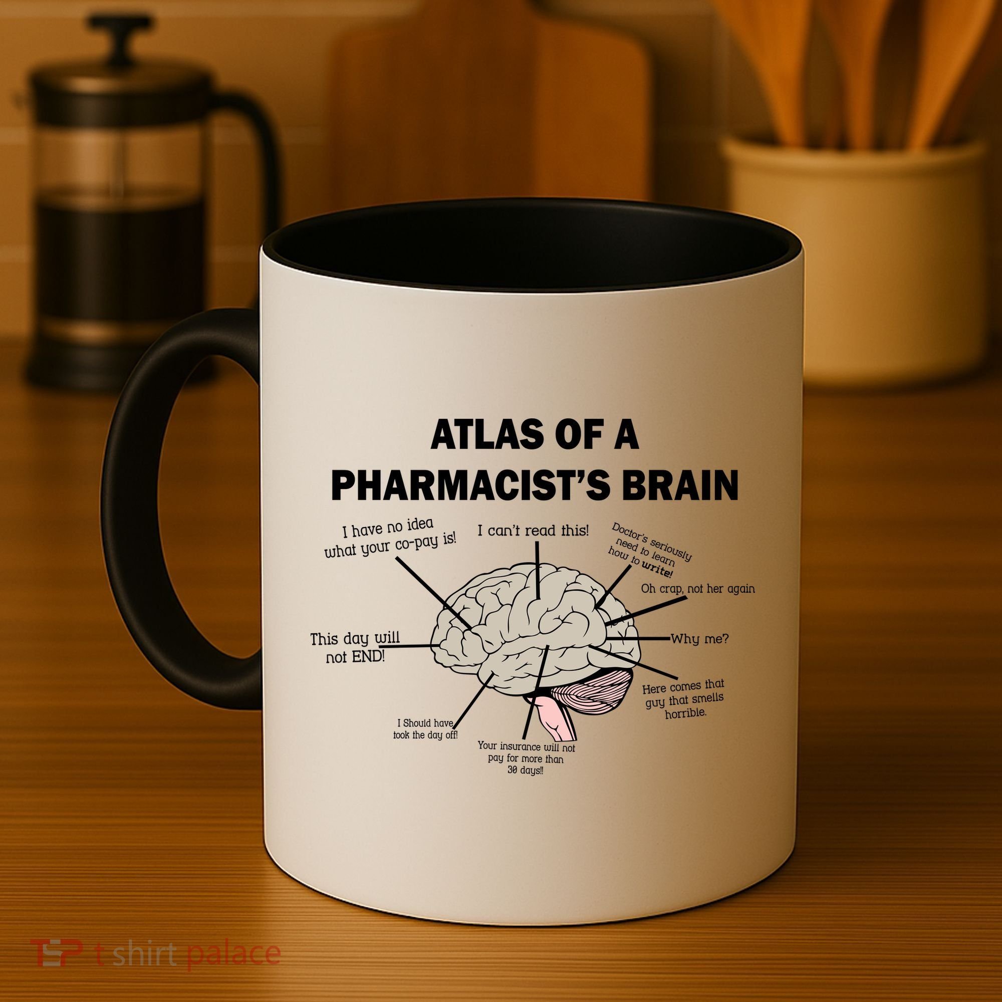 Atlas of A Pharmacist's Brain Coffee Mug