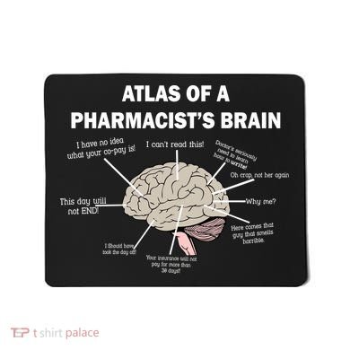 Atlas of A Pharmacist's Brain Mousepad
