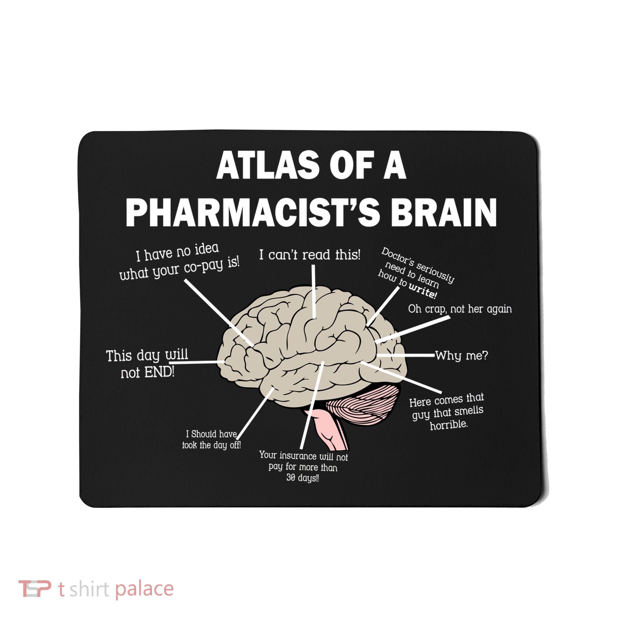 Atlas of A Pharmacist's Brain Mousepad