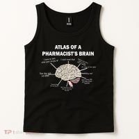 Atlas of A Pharmacist's Brain Tank Top thumb 2