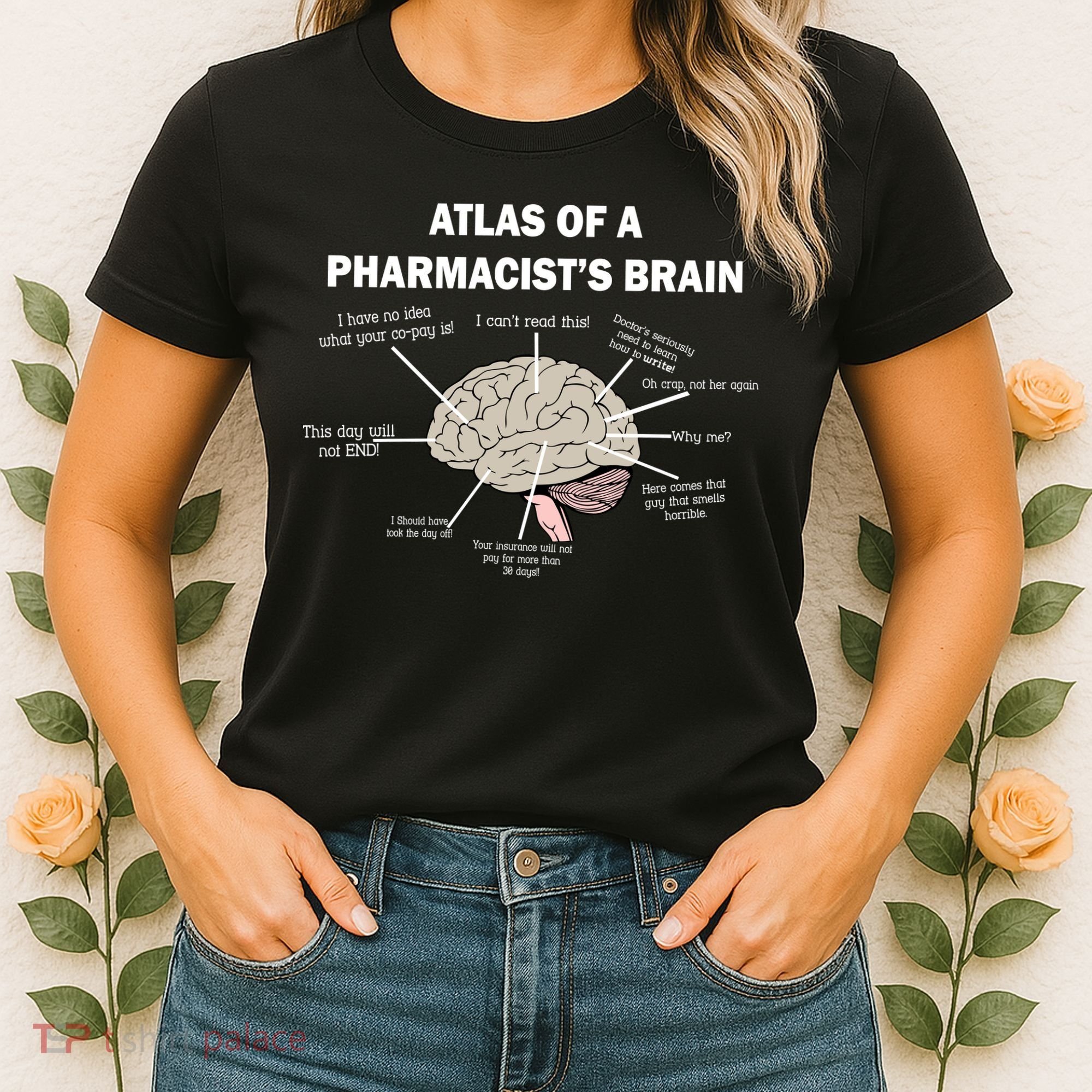 Atlas of A Pharmacist's Brain Women's T-Shirt