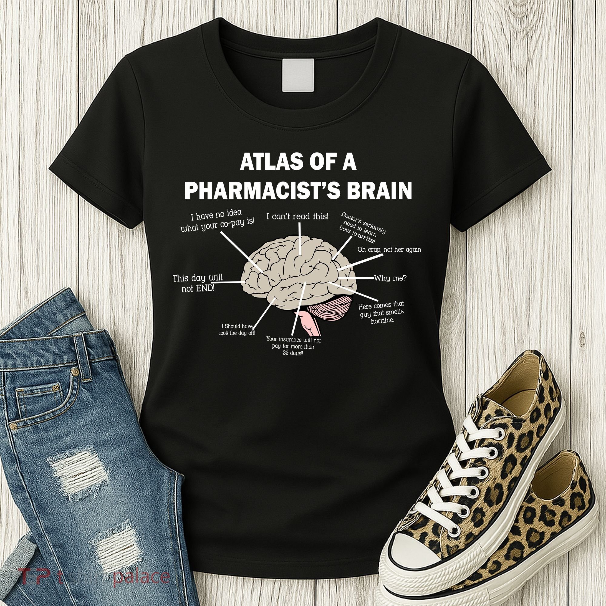 Atlas of A Pharmacist's Brain Women's T-Shirt