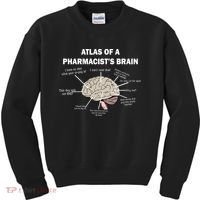 Atlas of A Pharmacist's Brain Kids Sweatshirt thumb 0