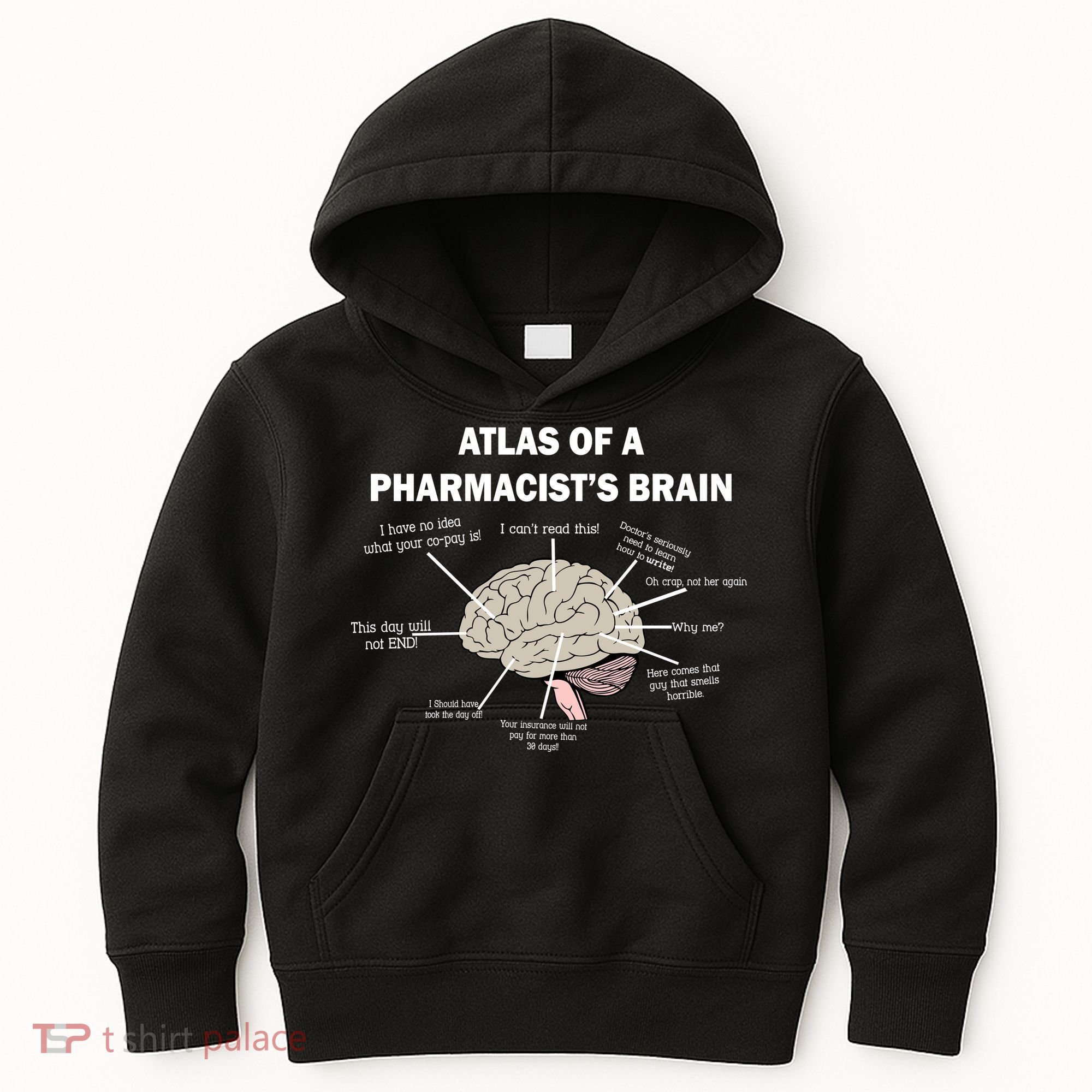 Atlas of A Pharmacist's Brain Kids Hoodie