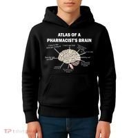 Atlas of A Pharmacist's Brain Kids Hoodie thumb 4