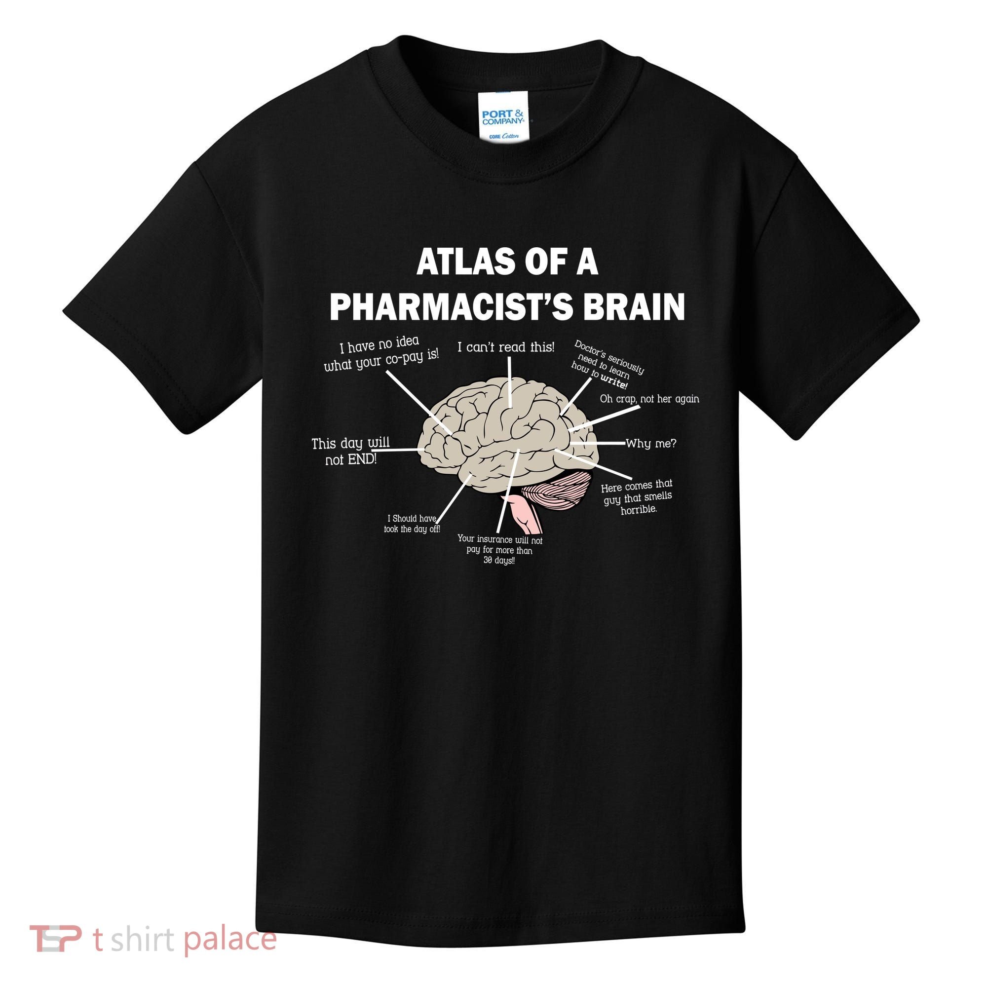 Atlas of A Pharmacist's Brain Kids T-Shirt