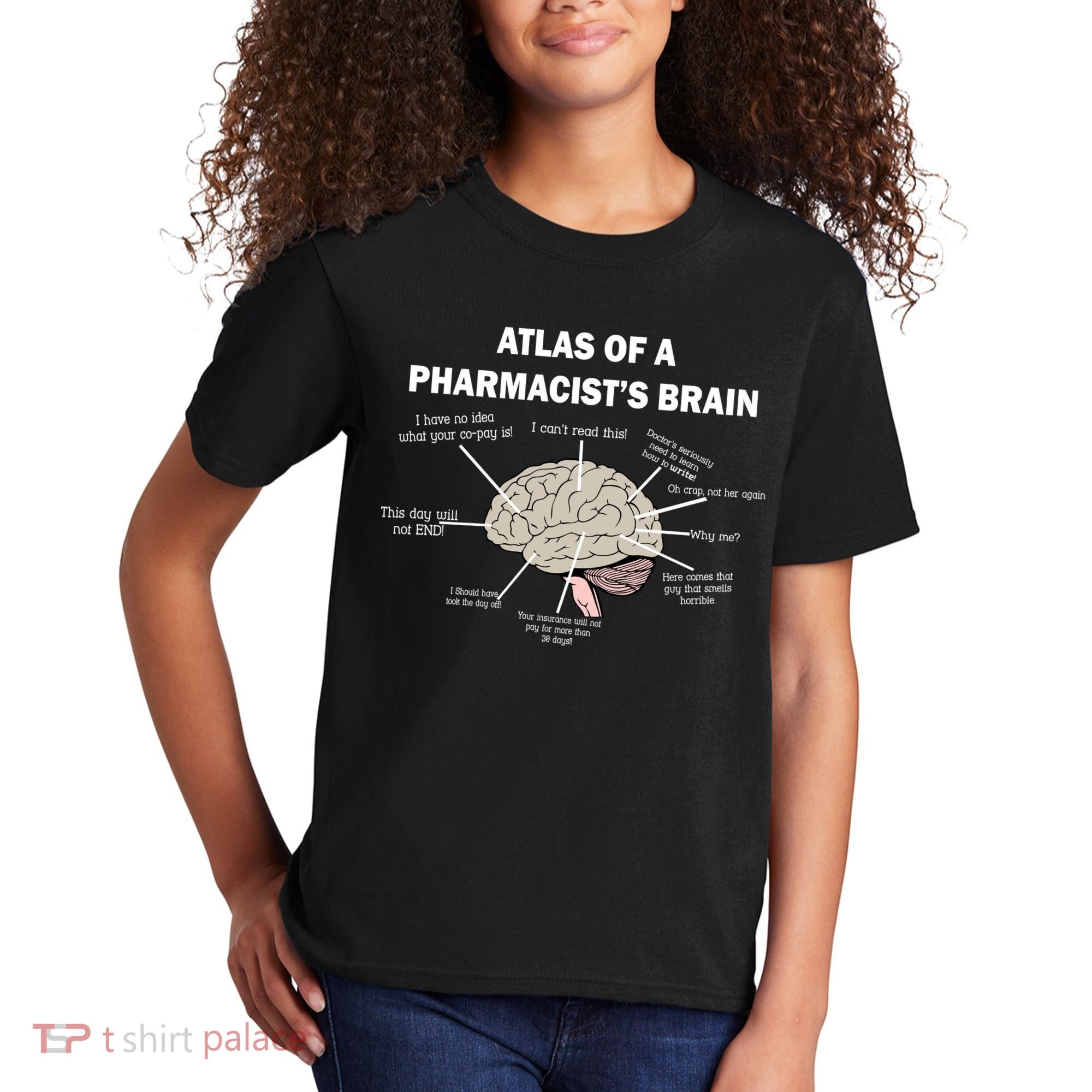 Atlas of A Pharmacist's Brain Kids T-Shirt