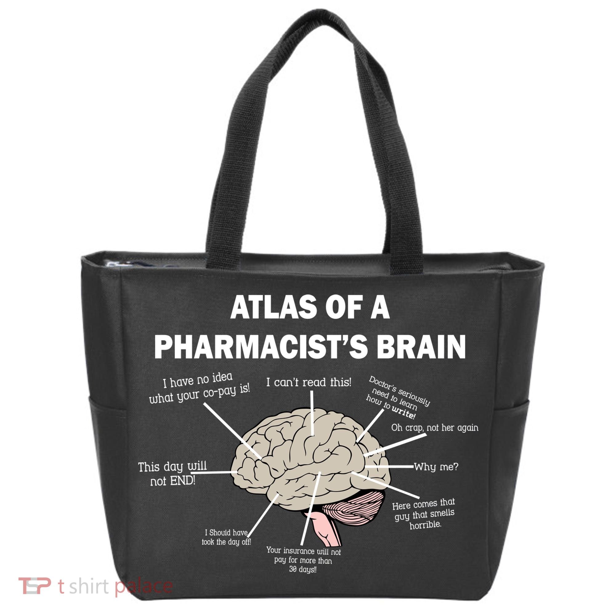 Atlas of A Pharmacist's Brain Tote Bag