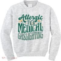 Allergic To Medical Gaslighting Funny Kids Sweatshirt thumb 0