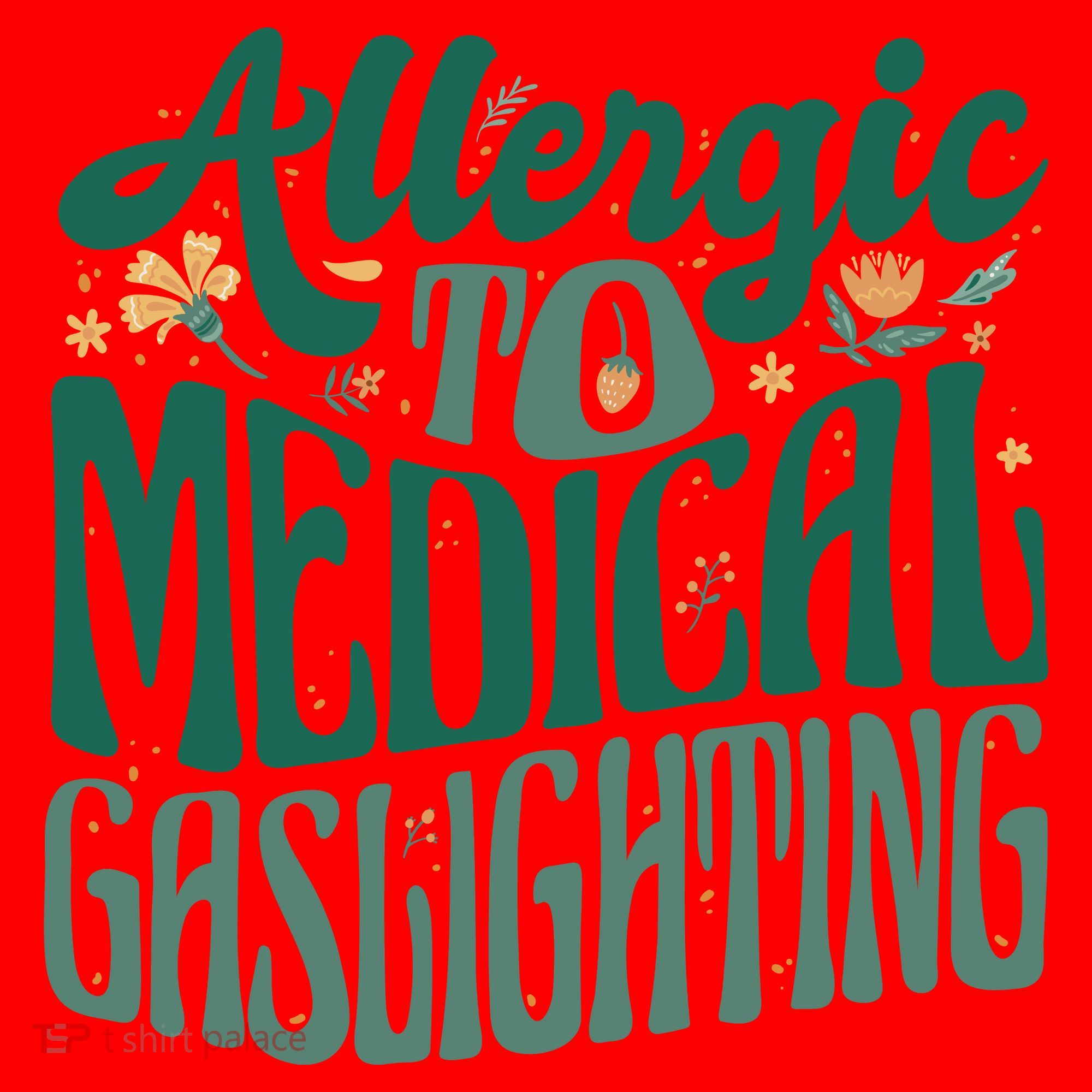 Allergic To Medical Gaslighting Funny Santa Hat