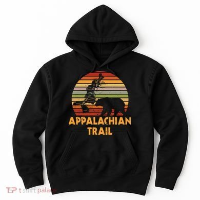 Appalachian Trail Map With Bear Hoodie