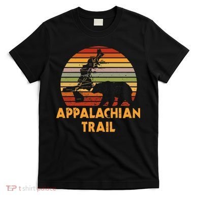 Appalachian Trail Map With Bear T-Shirt