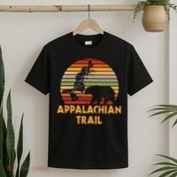 Appalachian Trail Map With Bear T-Shirt thumb 2