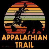 Appalachian Trail Map With Bear Women's Hoodie thumb 2