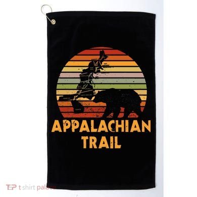 Appalachian Trail Map With Bear Golf Towel