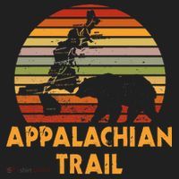 Appalachian Trail Map With Bear Golf Towel thumb 3