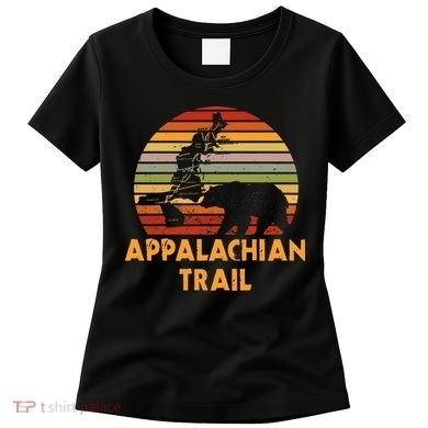 Appalachian Trail Map With Bear Women's T-Shirt