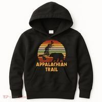 Appalachian Trail Map With Bear Kids Hoodie thumb 0