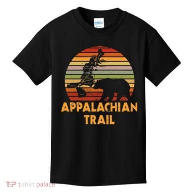 Appalachian Trail Map With Bear Kids T-Shirt