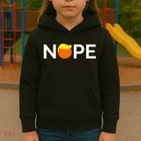 Anti Trump Nope Gift For People Against Trump Kids Hoodie thumb 3