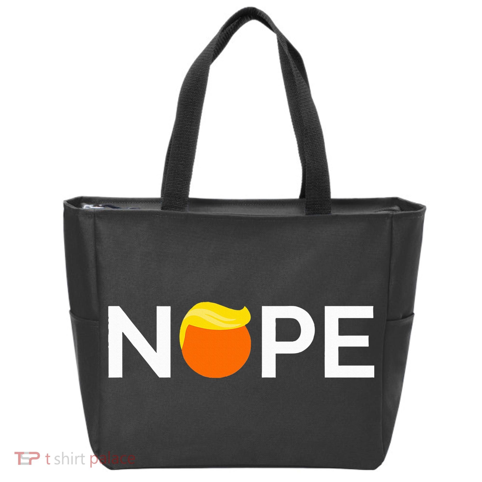 Anti Trump Nope Gift For People Against Trump Tote Bag