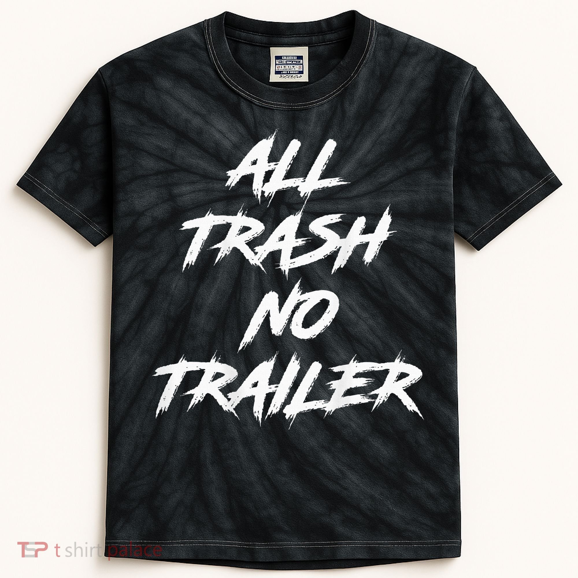 All Trash No Trailer Kids Tie-Dye T-Shirt
