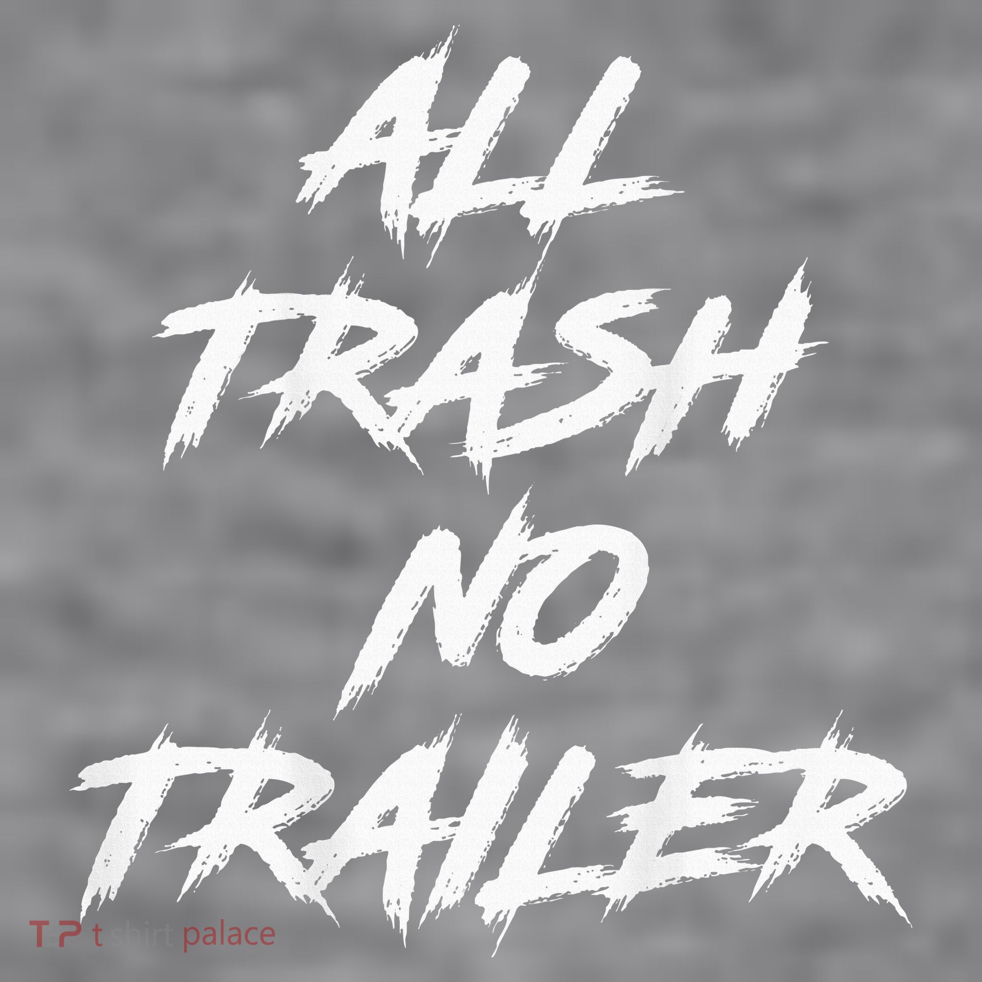 All Trash No Trailer Women's Racerback Cropped Tank