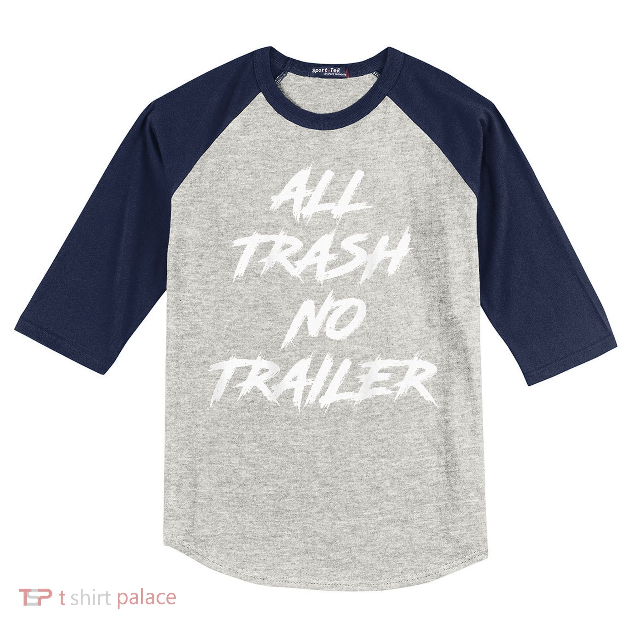 All Trash No Trailer Kids Colorblock Raglan Jersey
