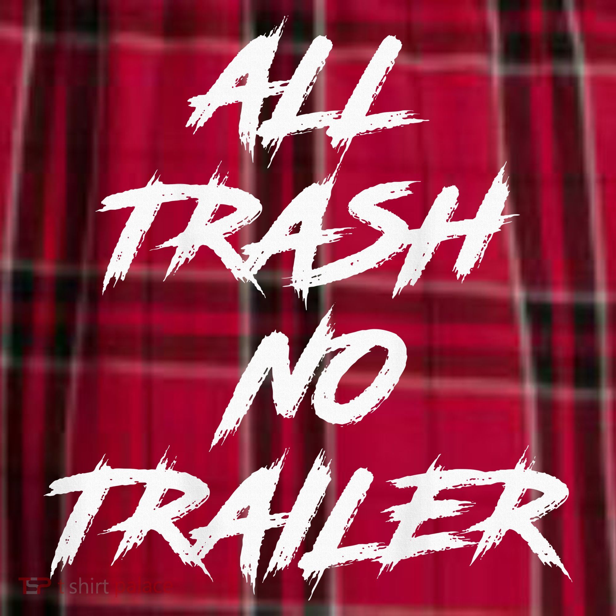 All Trash No Trailer Men's Flannel Plaid Pajama Pants