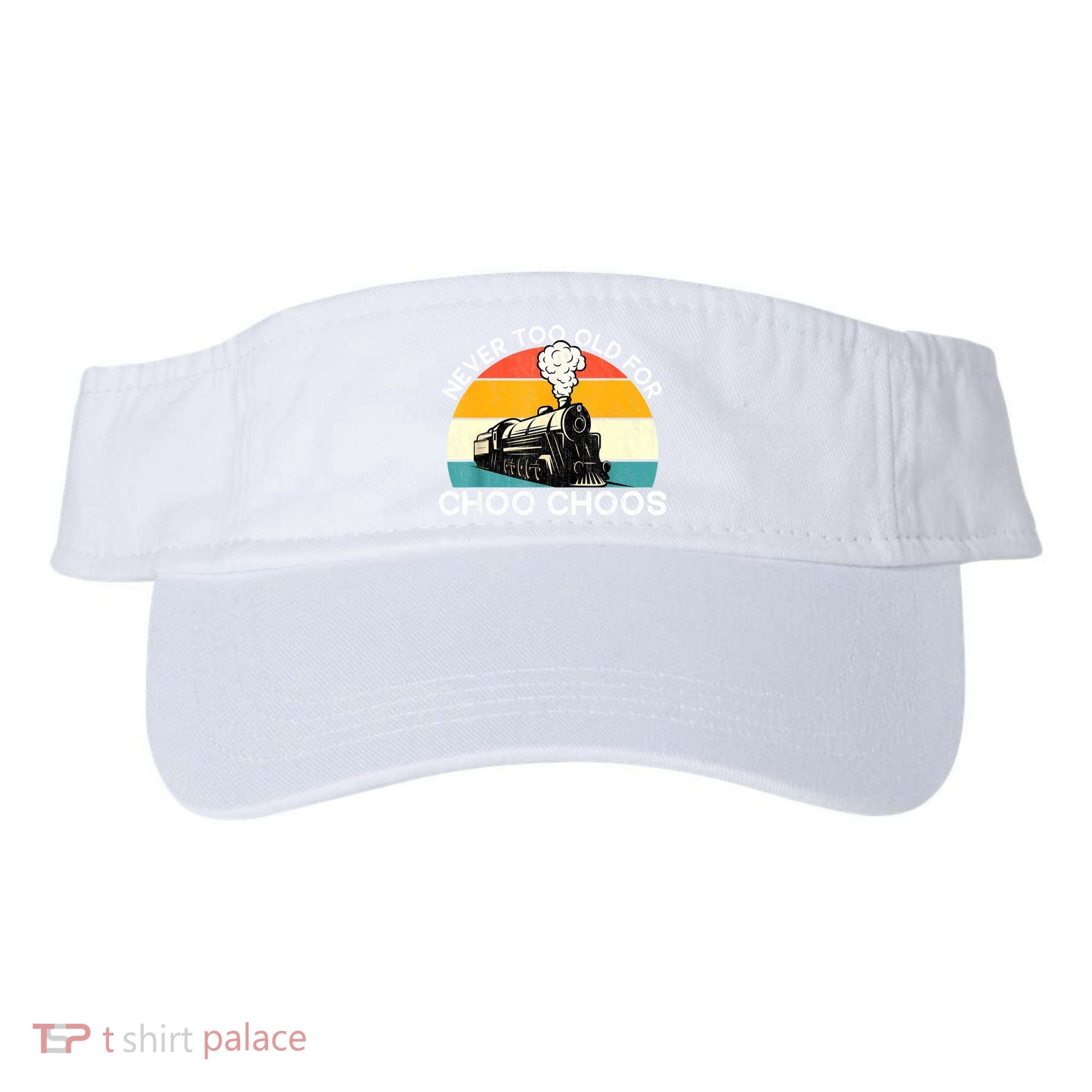 Adult Train Never Too Old For Choo Choos Retro Locomotive Visor