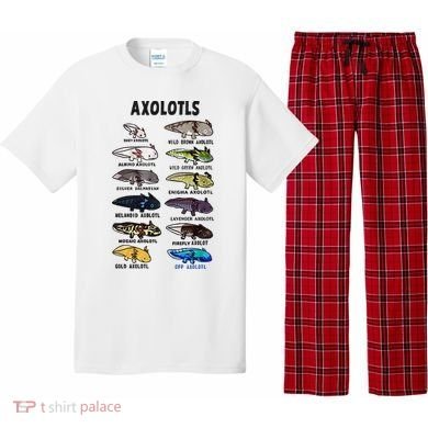 Axolotl Types Names List Pajama Set