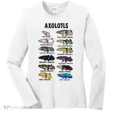 Axolotl Types Names List Women's Long Sleeve Shirt