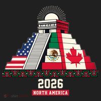 Aztec Temple North America Soccer 2026 Women's Sweatshirt thumb 2